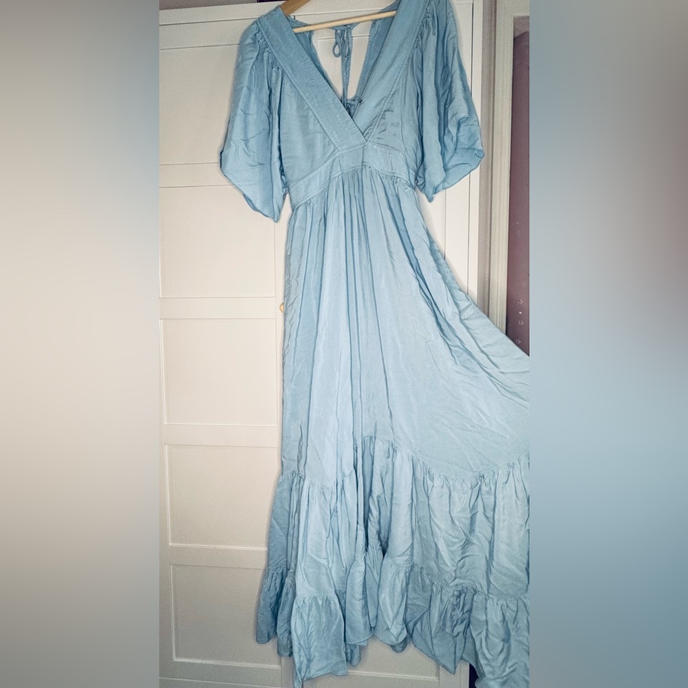 Beachy Blue Maxi Dress